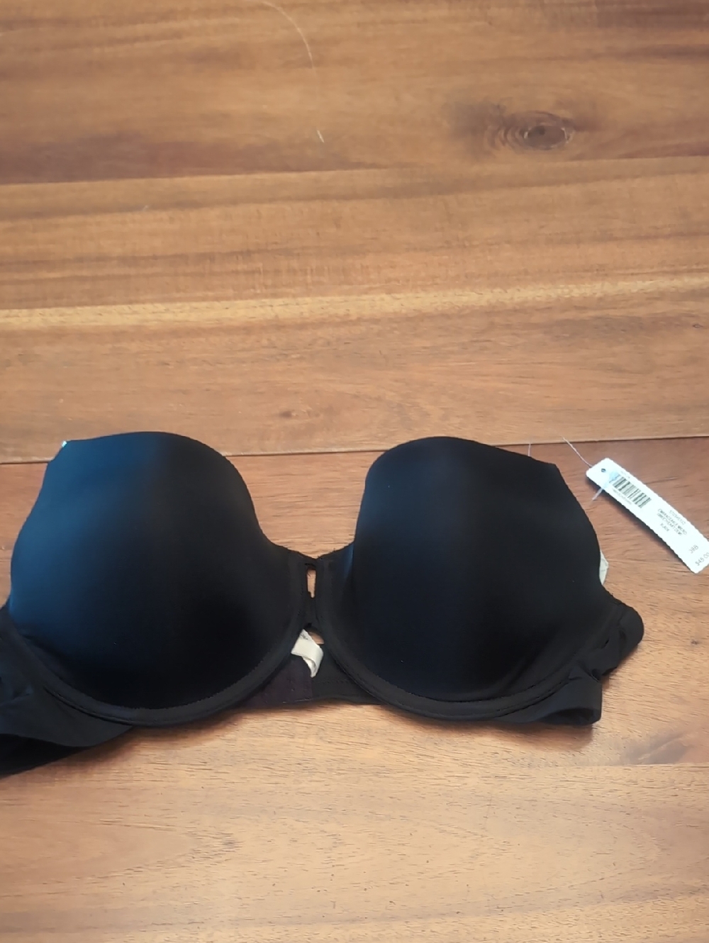 NWT Soma Embraceable Micro Demi - Black Push-Up Bra with Smooth Molded Cups